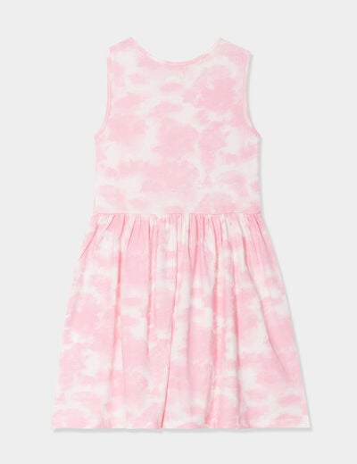 Robe patineuse sans manches coton blanc fille