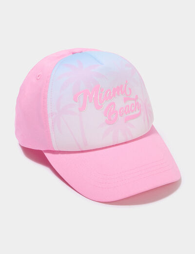 Casquette rose fille