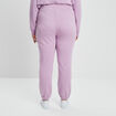 Pantalon de jogging droit violet clair femme grande taille