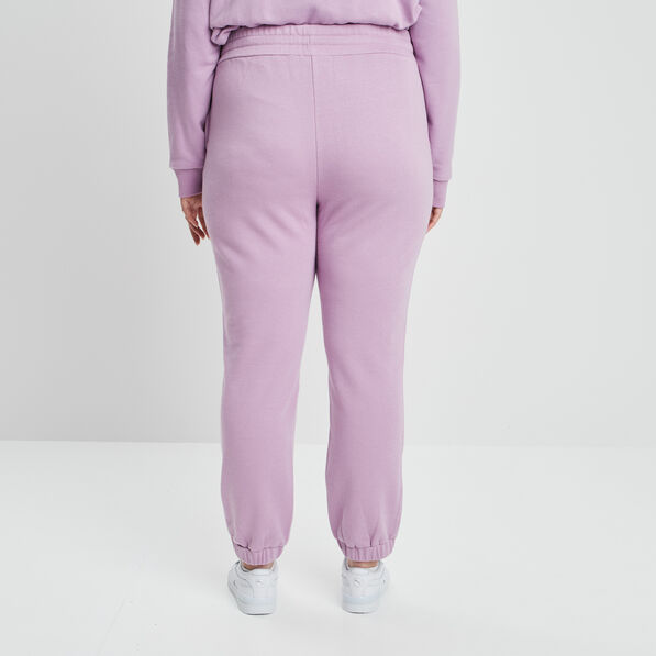 pantalon de jogging droit violet clair femmegt Pantalon de jogging droit violet clair femme grande taille