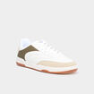 Baskets basses &agrave; lacets blanc homme
