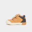 Baskets à scratchs bout rond Creeks camel bébé garçon