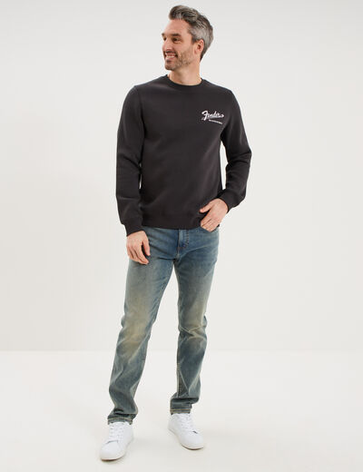 Sweat molleton manches longues Fender noir homme