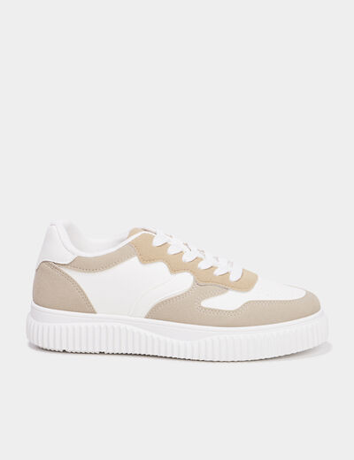 Tennis basses à lacets Creeks sable femme