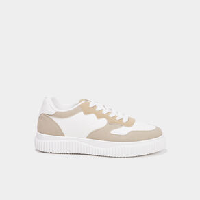 tennis basses a lacets creeks sable femme Tennis basses à lacets Creeks sable femme