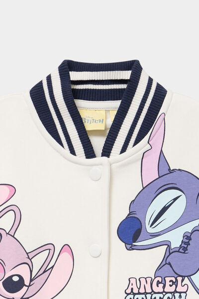 Gilet boutonn&eacute; col teddy Stitch multicolore fille