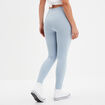 Legging stretch taille élastiquée bleu gris femme