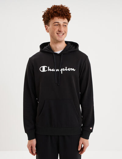 Sweat hoodie molleton Champion noir homme