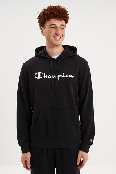 Sweat hoodie molleton Champion noir homme