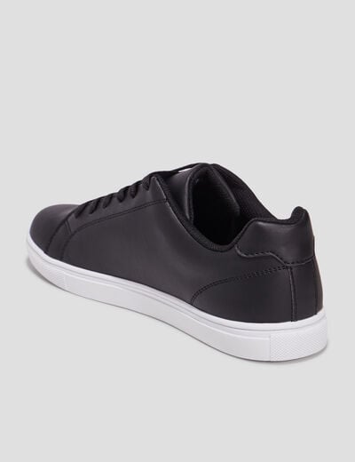Baskets plates noir homme