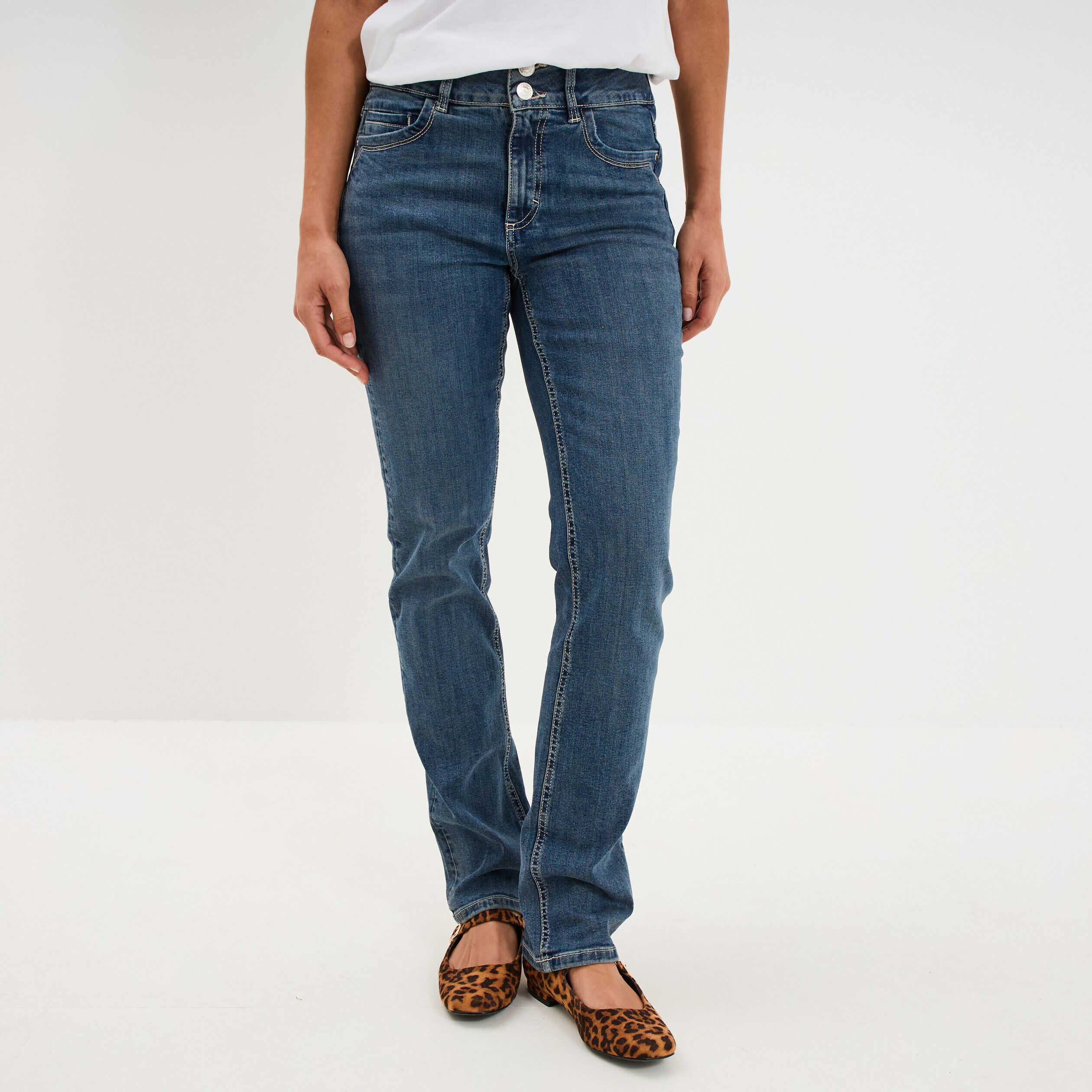 Jean denim droit en coton denim dirty femme CREEKS