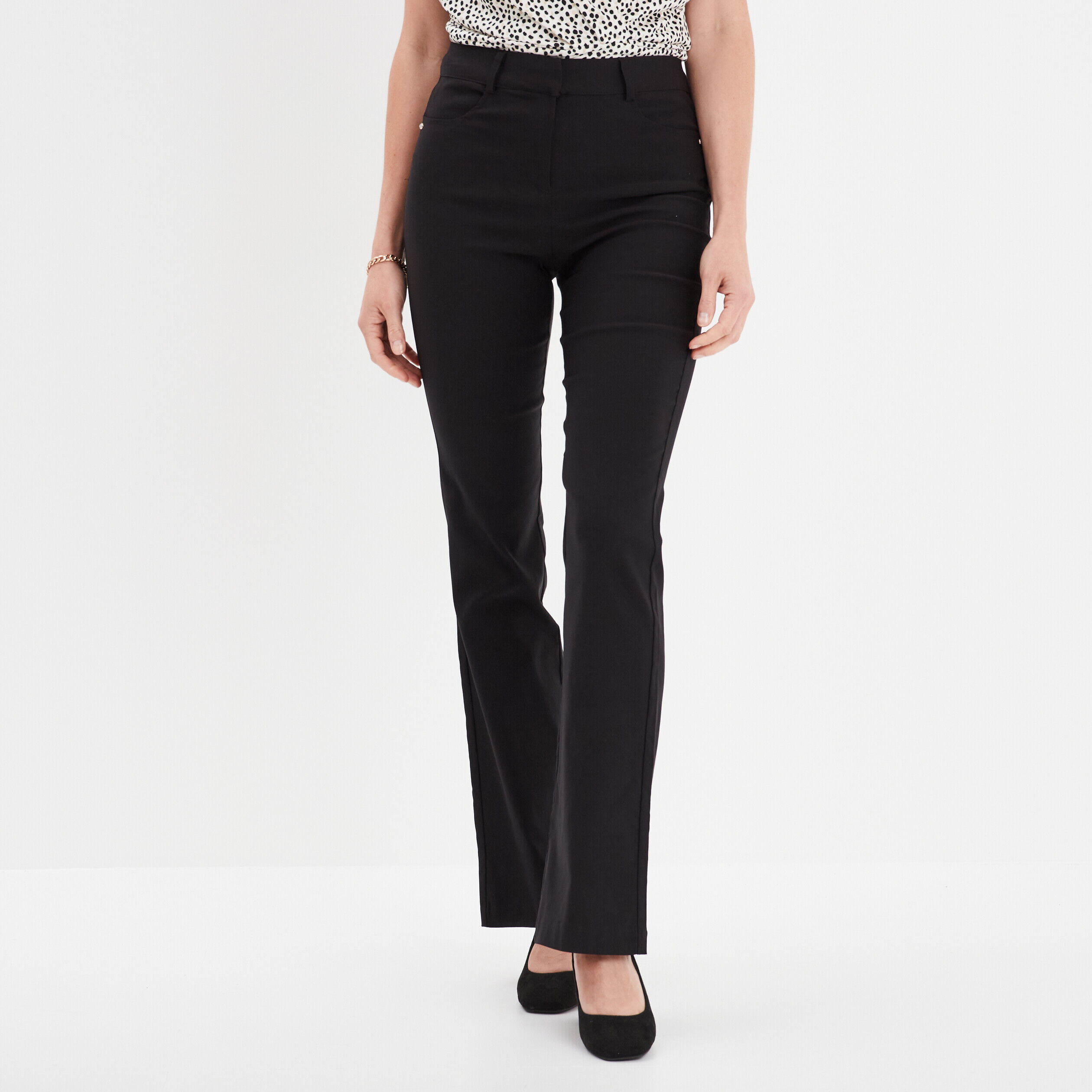 Pantalon bootcut noir femme MOSQUITOS