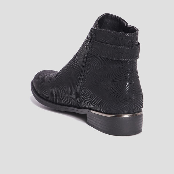 bottines zippees avec perforations noir femme Bottines zippées avec perforations noir femme
