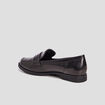 Mocassins talons plats noir femme