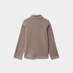 Sweat polaire col camionneur gris gar&ccedil;on