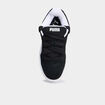Baskets basses &agrave; lacets en cuir Puma noir gar&ccedil;on