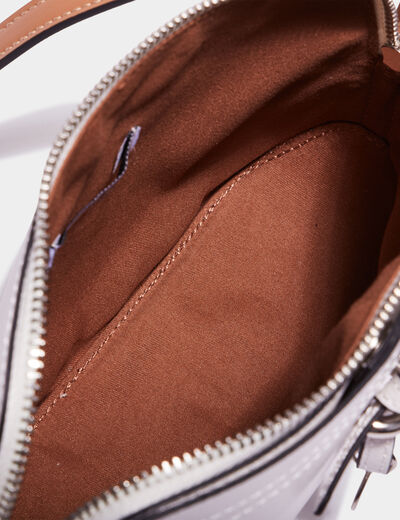 Sac rectangle en bandoulière ivoire femme