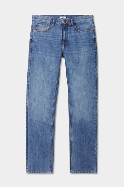 Jeans straight denim 5 poches denim double stone homme