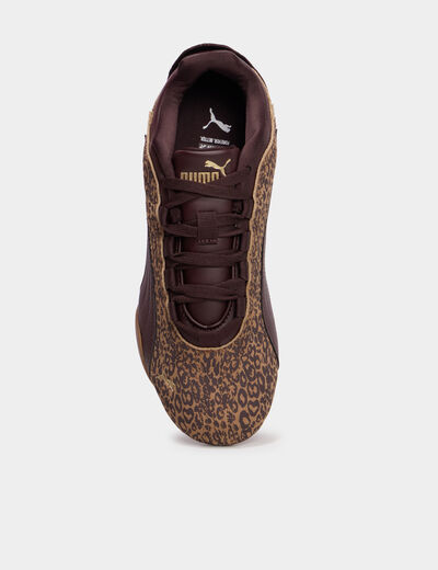 Baskets running lacets Puma Catch Soleil marron femme