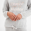 Ensemble pyjama pantalon fluide 2 pièces gris clair femme