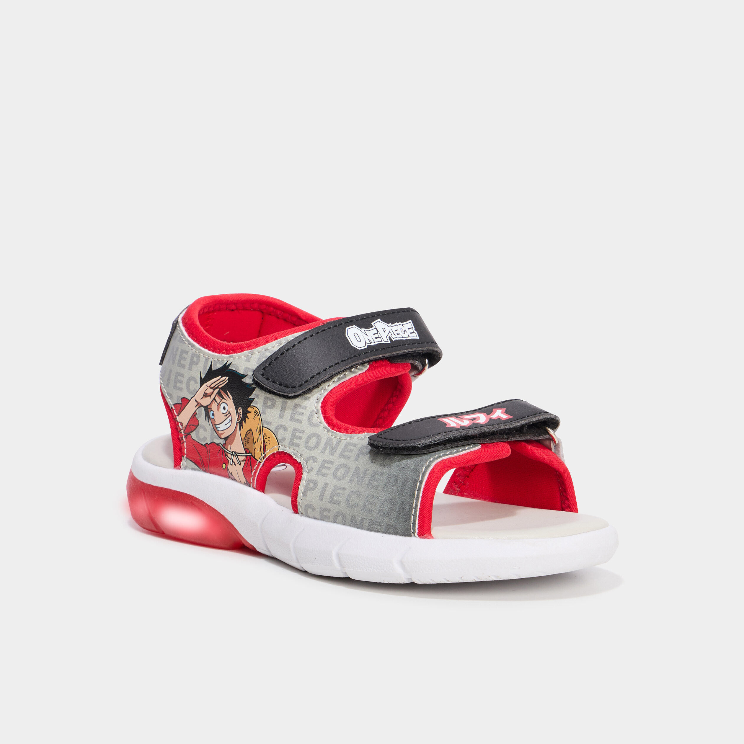 Sandales lumineuses One Piece Luffy multicolore garçon