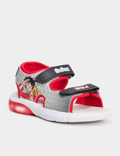 Sandales lumineuses One Piece Luffy multicolore garçon