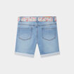 Short avec ceinture à nouer ecru fille