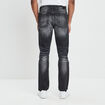 Jeans regular denim gris fonce homme