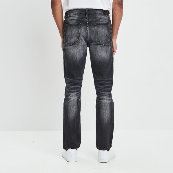 Jeans regular denim gris fonce homme