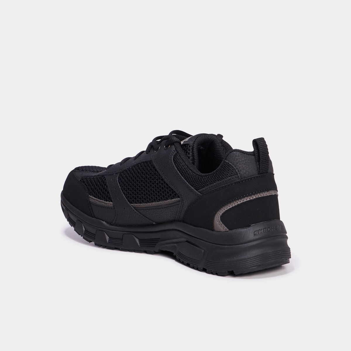 Baskets running m&eacute;moire forme Skechers noir homme