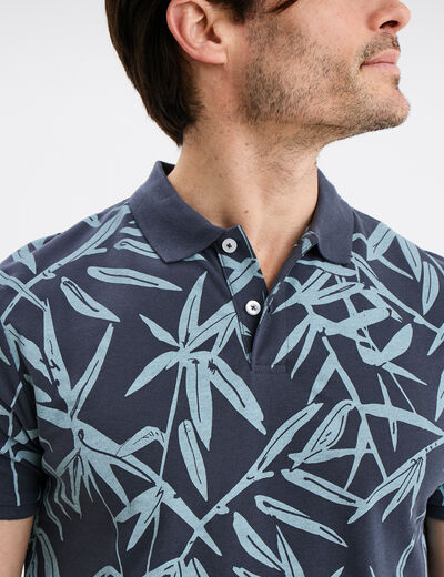 Polo manches courtes Creeks bleu foncé homme