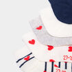 Lot 5 paires chaussettes invisibles multicolore fille