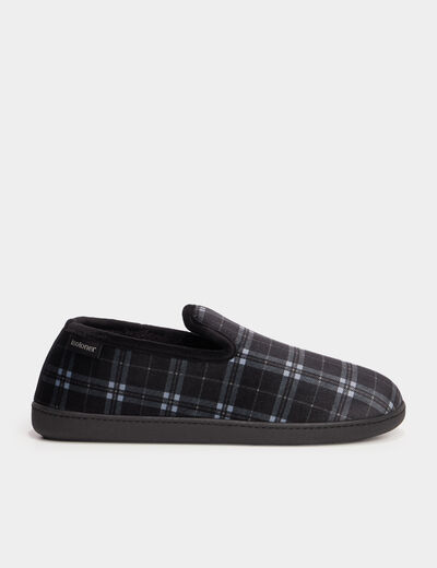 Chaussons fourrés Isotoner bleu homme