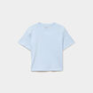 T-shirt manches courtes coton bleu ciel fille
