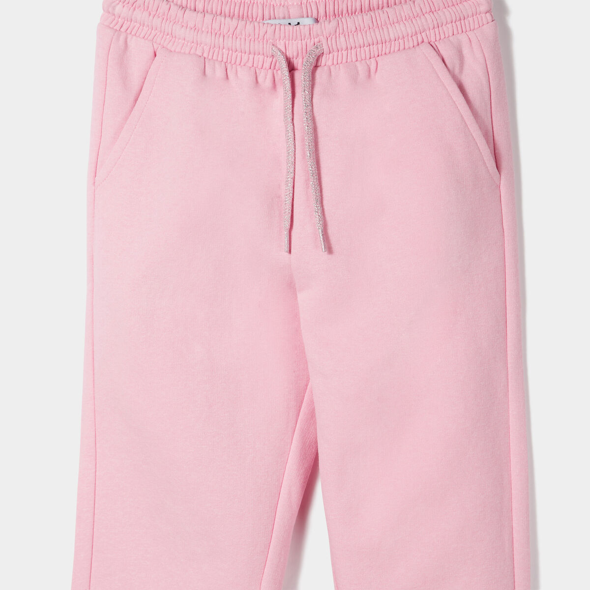 Pantalon de jogging bas élastiqué rose pastel fille