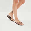 Tongs double bride Ipanema marron femme