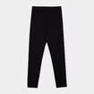 Legging long coton taille &eacute;lastiqu&eacute;e noir fille