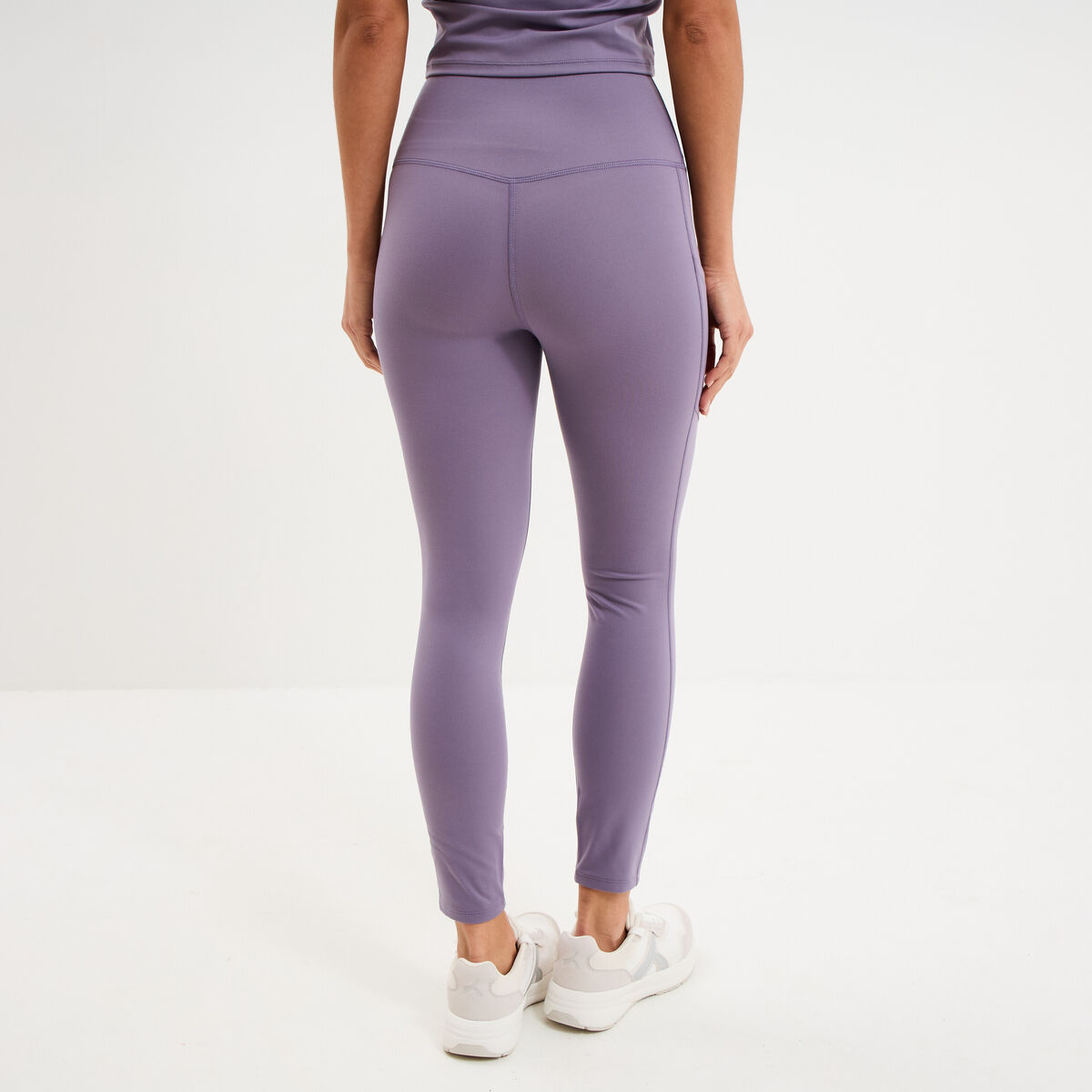 Legging de sport taille haute violet femme
