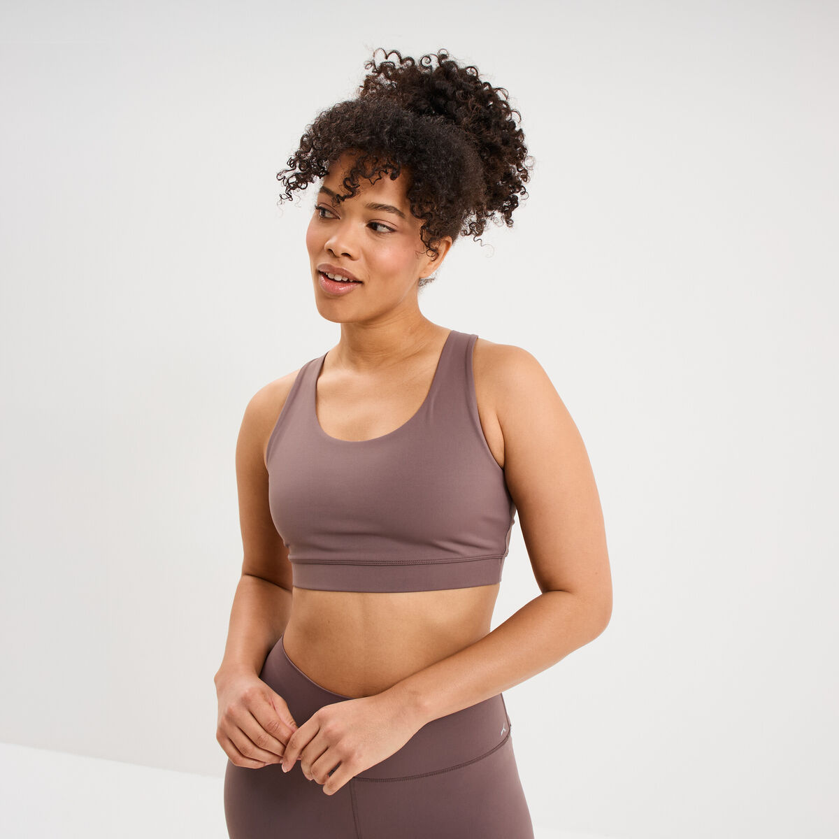 Brassi&egrave;re de sport dos nageur mauve femme