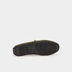 Mocassins en cuir vert kaki homme