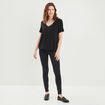 Jeans skinny taille haute noir femme