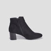Bottines su&eacute;dines &agrave; talons noir femme