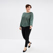 Pantalon skinny taille standard noir femme grande taille