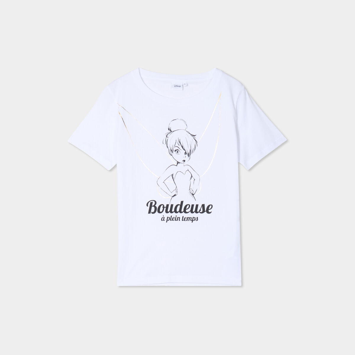 T-shirt coton Disney La Fée Clochette blanc femme