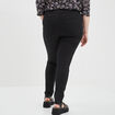 Jegging taille élastiquée grande taille noir femme grande taille