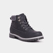Boots crant&eacute;es zipp&eacute;es Trappeur noir gar&ccedil;on