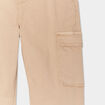 Pantalon battle poches à rabat coton sable fille