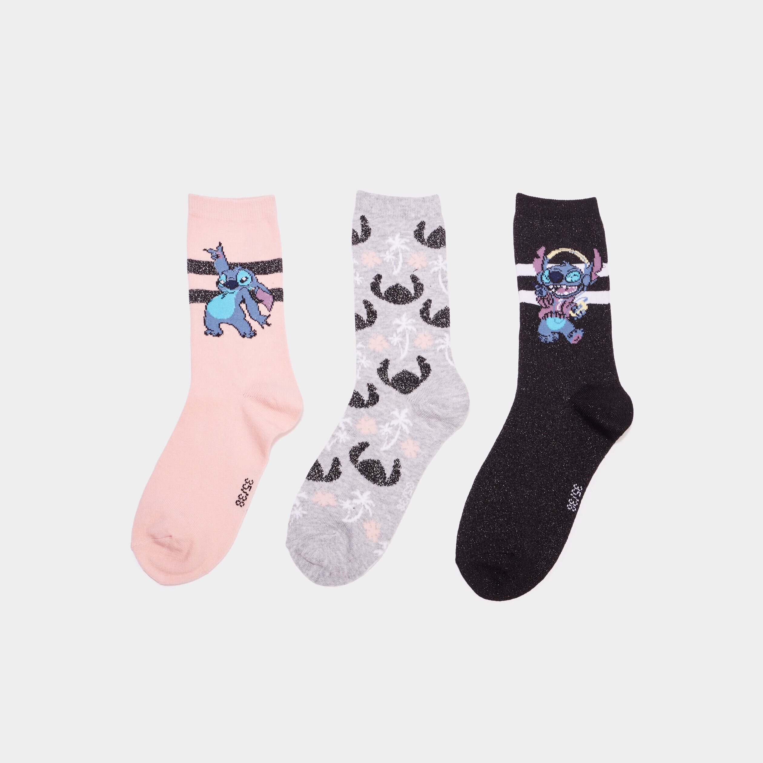 Chaussettes tendances DISNEY femme fantaisie coton haute d hiver