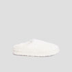 Chaussons mules fausse fourrure blanc femme