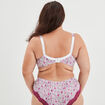 Soutien-gorge corbeille microfibre beige femme grande taille